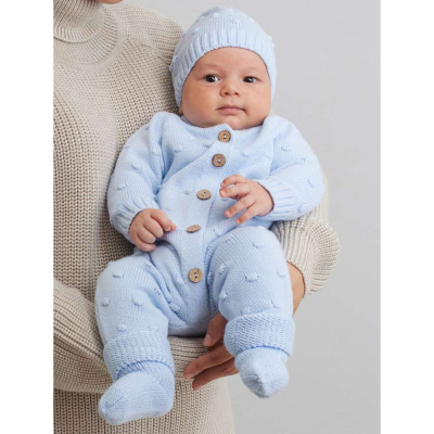 Вязаный комплект Пупырка 3 предмета Luxury Baby РП-0099 1